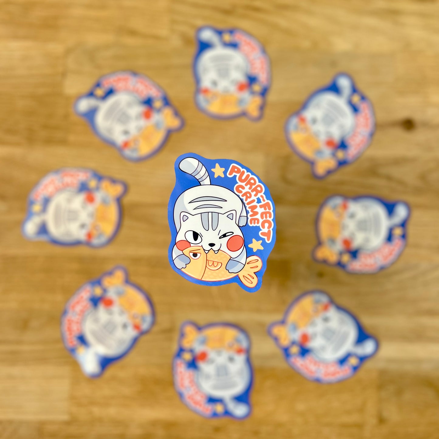 Purr-fect Crime Cat Sticker
